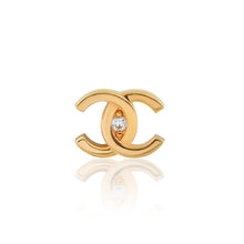 Load image into Gallery viewer, Crystal Double C Tooth Charm
