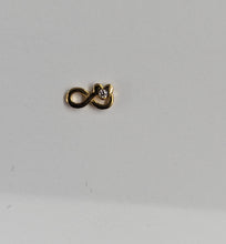 Load image into Gallery viewer, Infinity with Crystal Heart Tooth Charm
