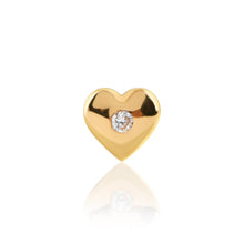 Load image into Gallery viewer, Crystal Heart Tooth Charm
