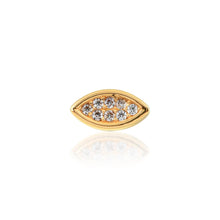 Load image into Gallery viewer, Crystal Football /Eye Shape Tooth Charm
