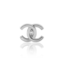 Load image into Gallery viewer, Crystal Double C Tooth Charm

