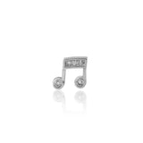 Crystal Double Bar Music Note