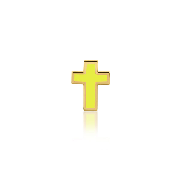 Neon Cross Tooth Charm